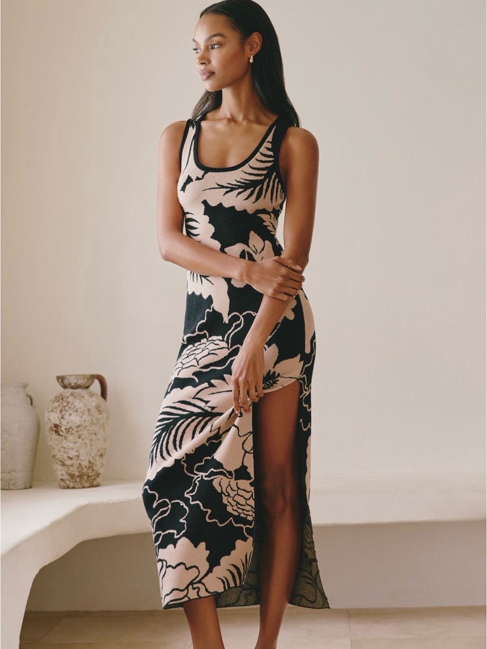 NWT Anthropologie Column Maxi Dress by Celandine SZ Medium NWT